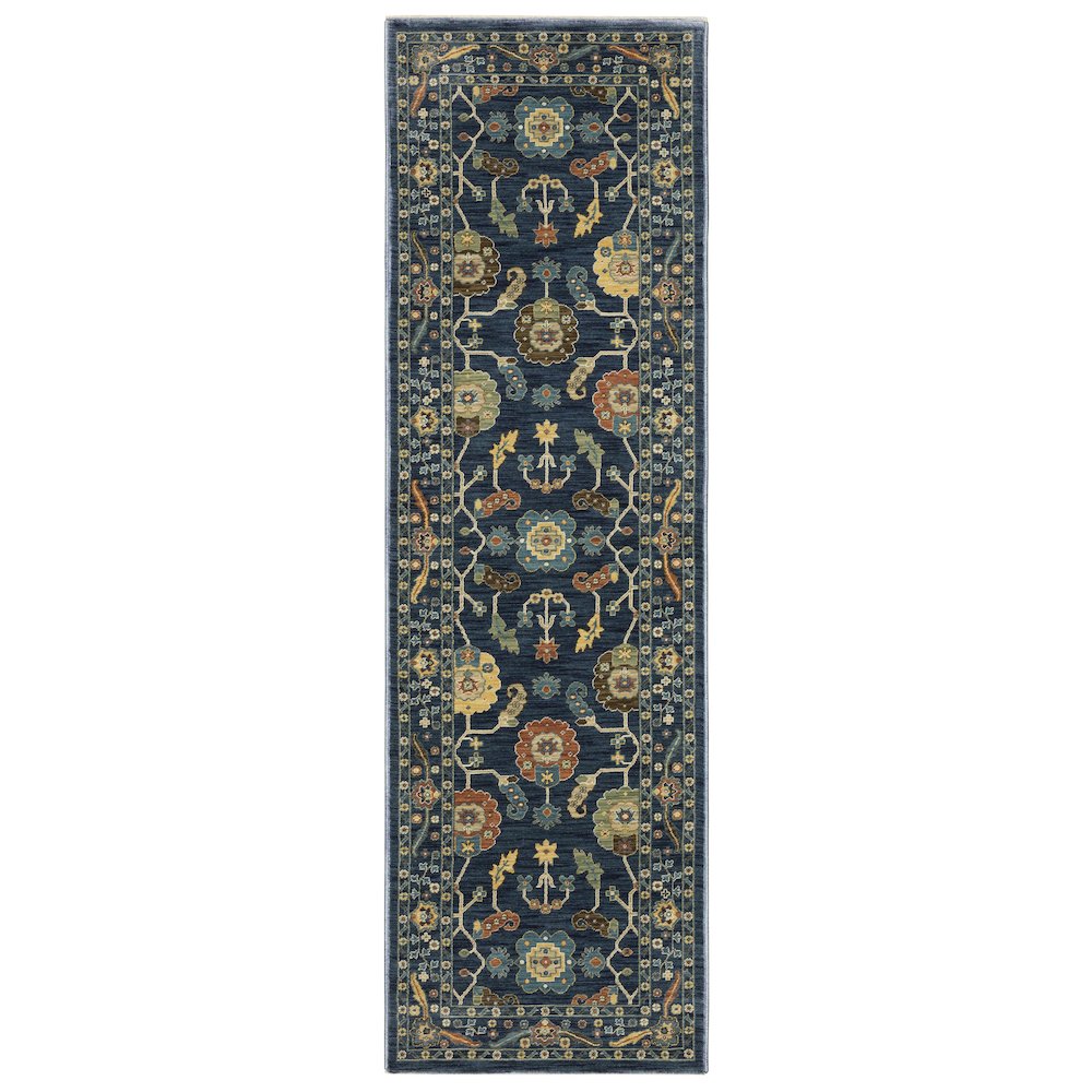 FRANCESCA Blue 2' 3 X  7' 6 Area Rug. Picture 1