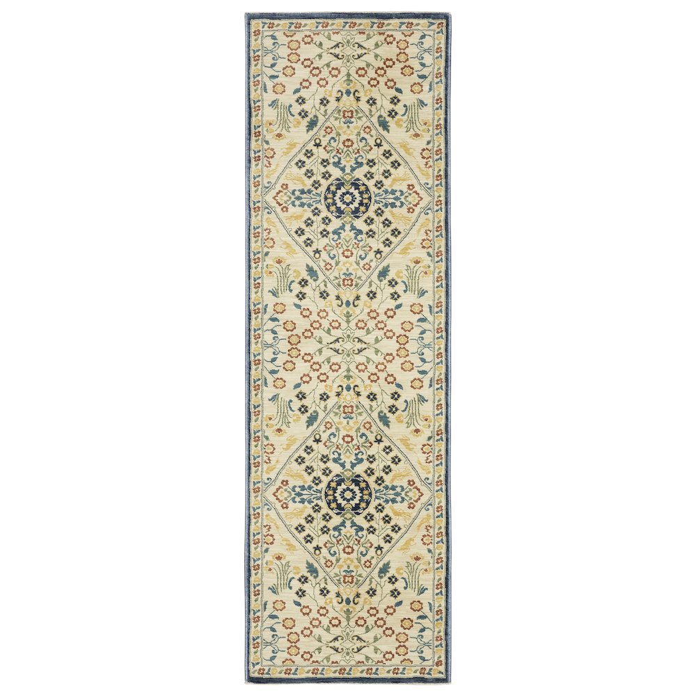 FRANCESCA Ivory 2' 3 X  7' 6 Area Rug. Picture 1