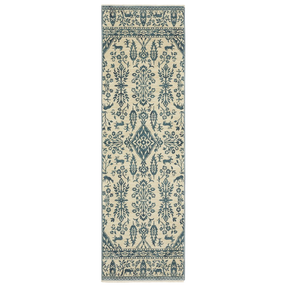FRANCESCA Blue 2' 3 X  7' 6 Area Rug. Picture 1