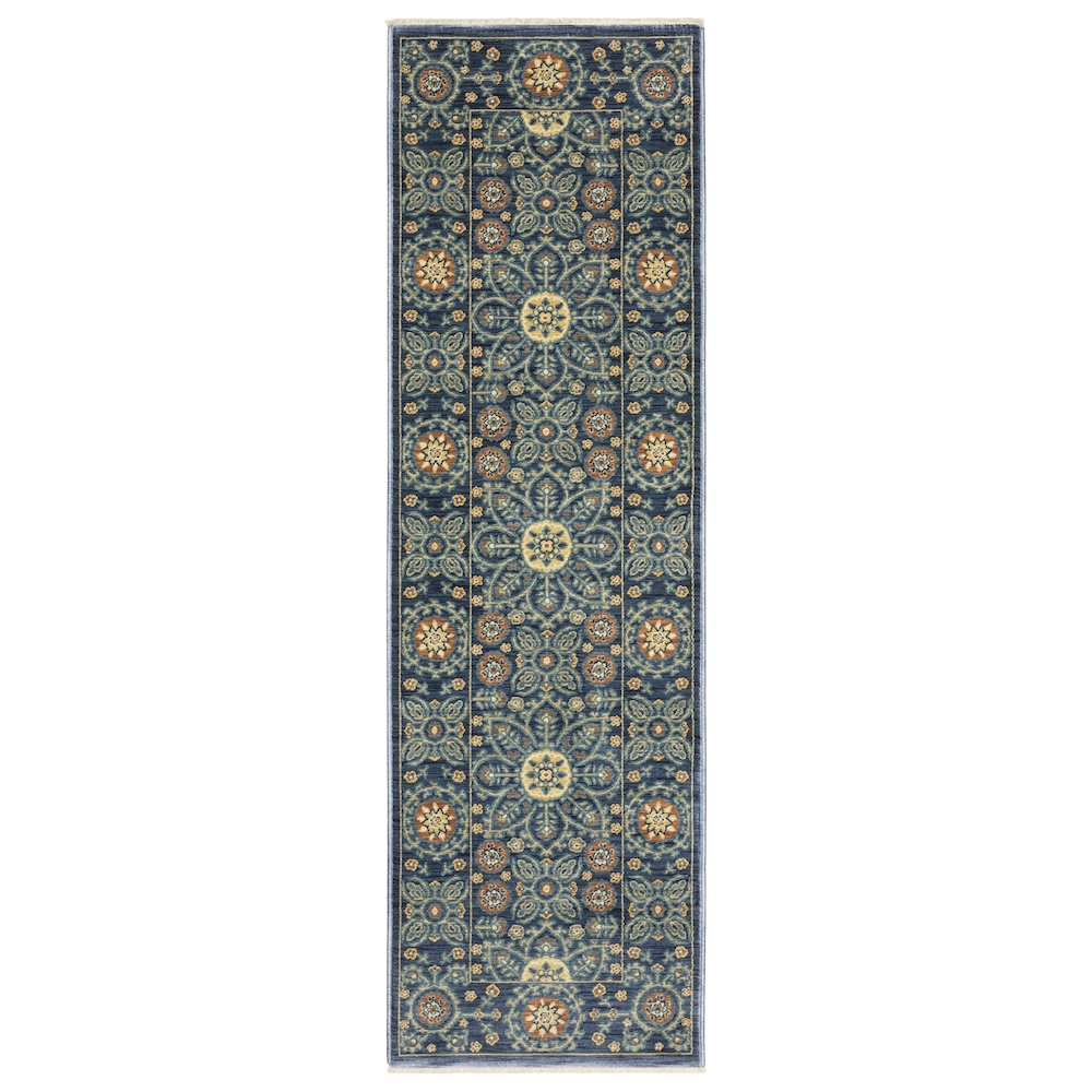 FRANCESCA Blue 2' 3 X  7' 6 Area Rug. Picture 1
