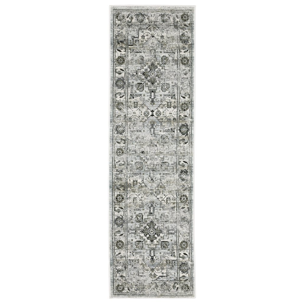 GEMINI Grey 2' 3 X  7' 6 Area Rug. Picture 1