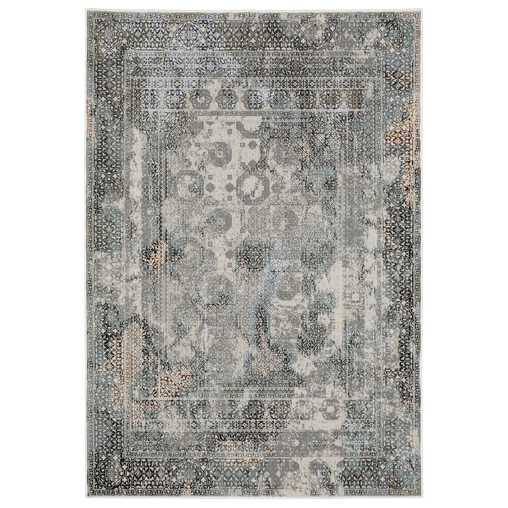 GEMINI Grey 3'10 X  5' 5 Area Rug. Picture 1