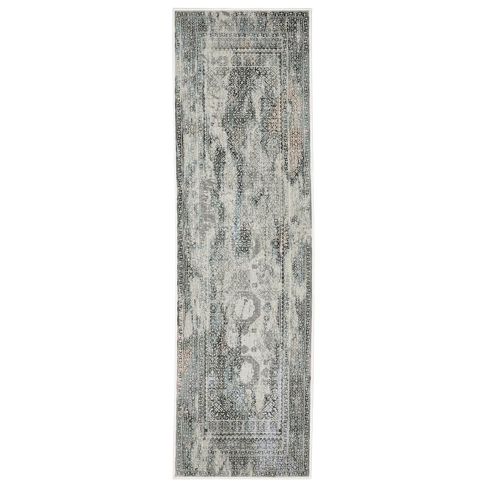 GEMINI Grey 2' 3 X  7' 6 Area Rug. Picture 1
