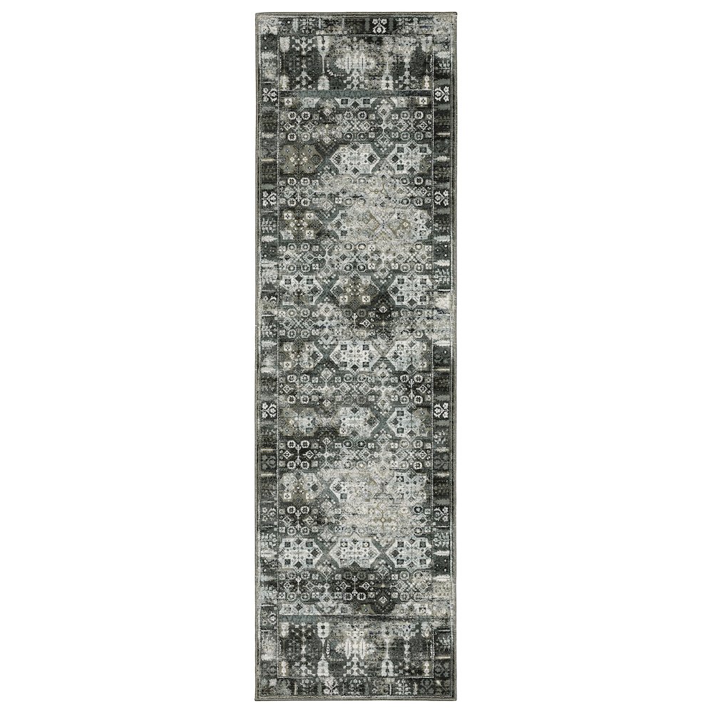 GEMINI Charcoal 2' 3 X  7' 6 Area Rug. Picture 1