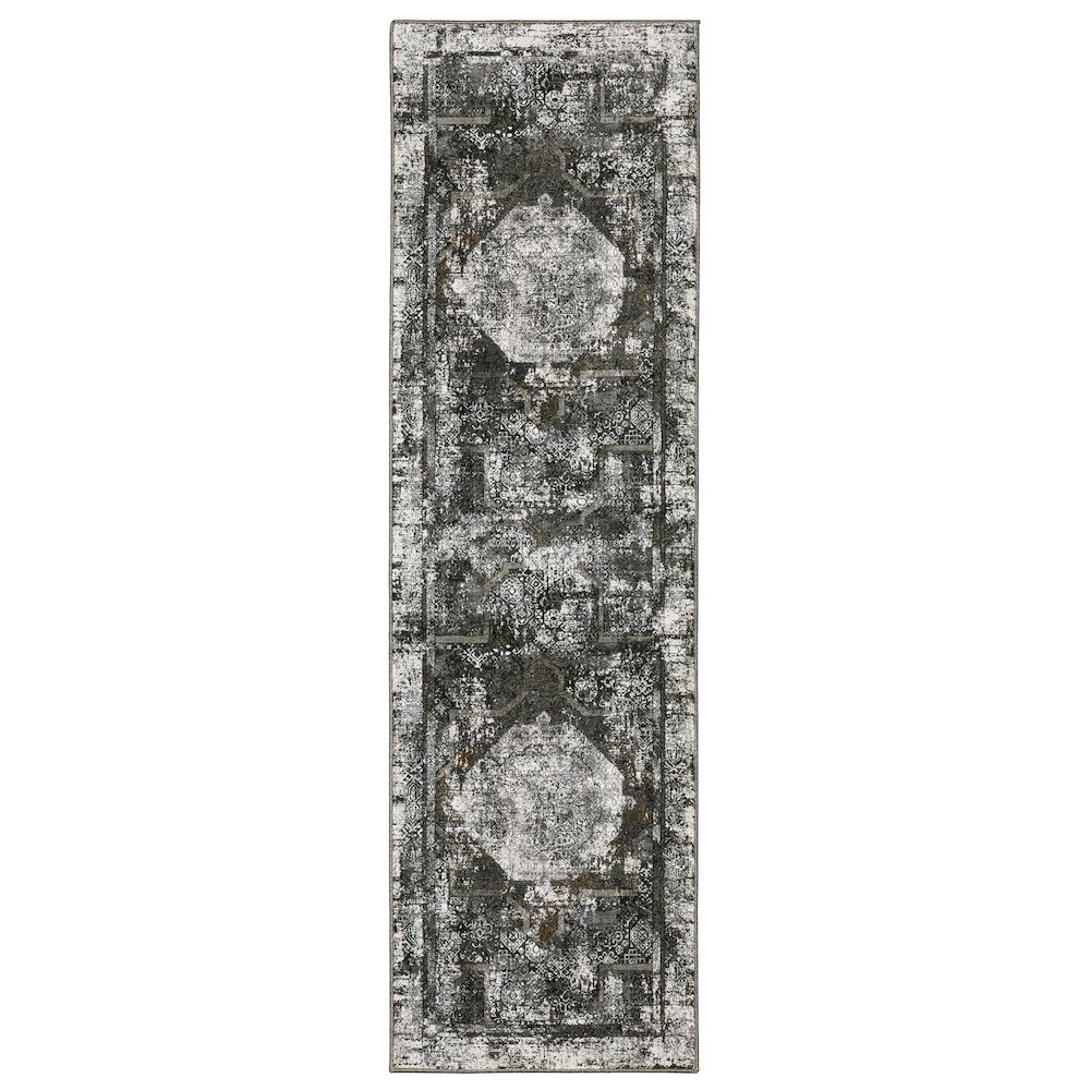 GEMINI Charcoal 2' 3 X  7' 6 Area Rug. Picture 1