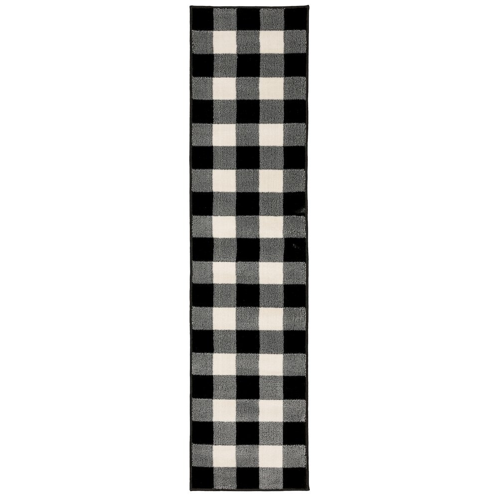 GEORGIA Black 1'10 X  7' 6 Area Rug. Picture 1