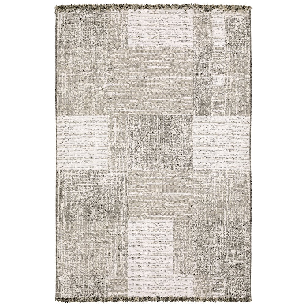 4X6 Casual Rug Made of Polypropylene, Beige color. Picture 1