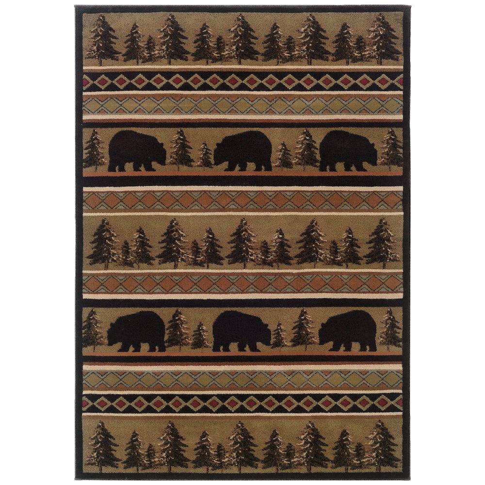 HUDSON Black 1'10 X  3' 3 Area Rug. Picture 1