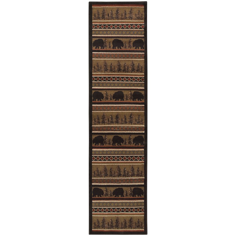 HUDSON Black 1'10 X  7' 6 Area Rug. Picture 1