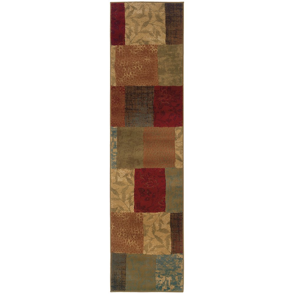 HUDSON Green 1'10 X  7' 6 Area Rug. Picture 1