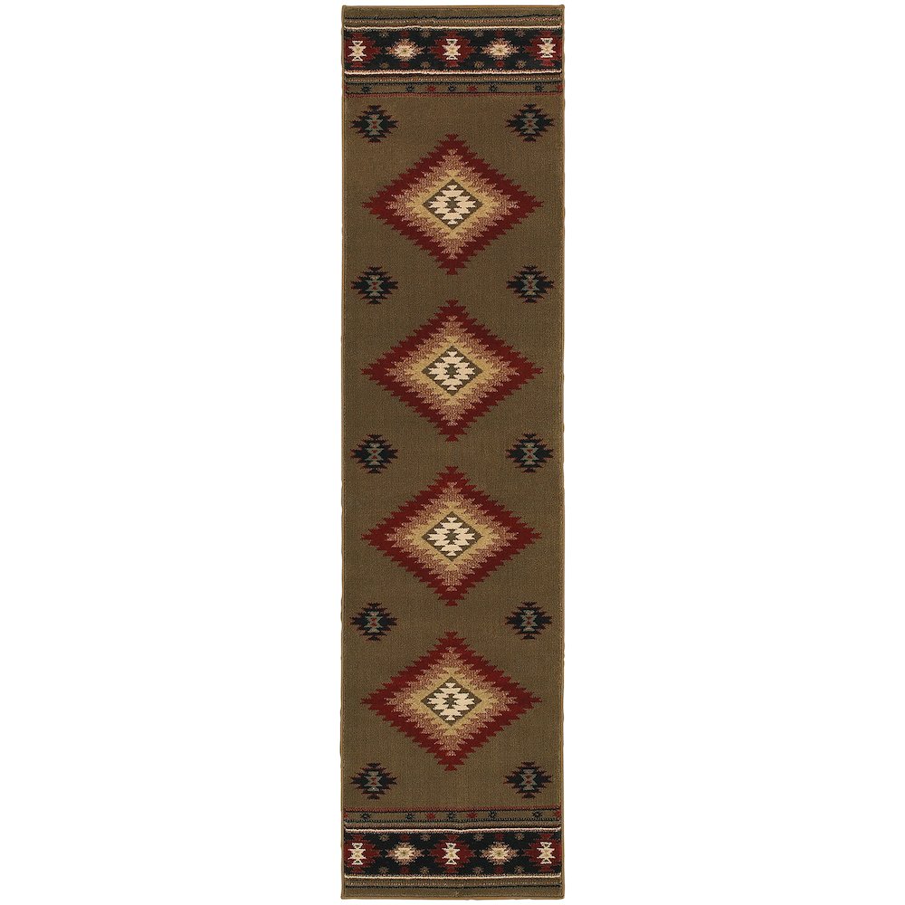 HUDSON Green 1'10 X  7' 6 Area Rug. Picture 1