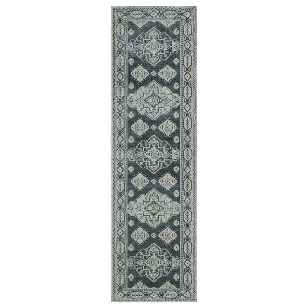 INTRIGUE Blue 2' 3 X  7' 6 Area Rug. Picture 1