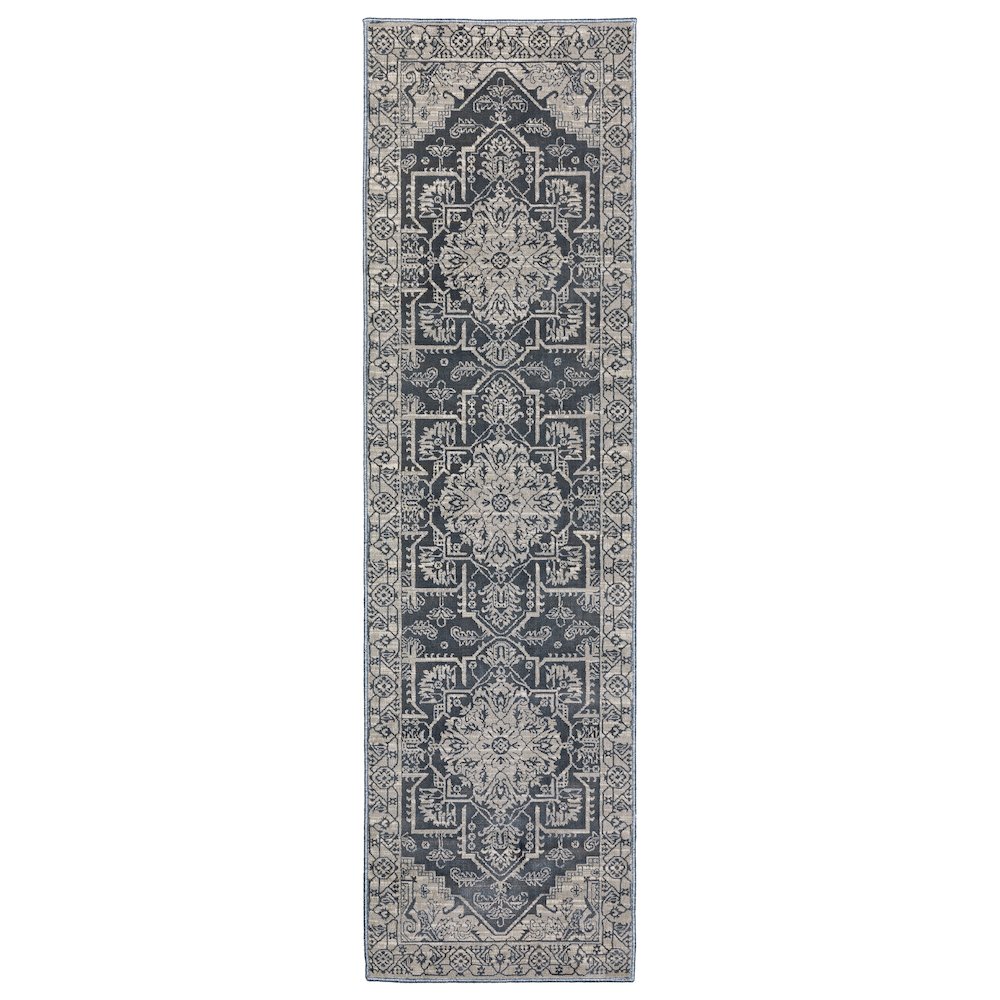 INTRIGUE Blue 2' 3 X  7' 6 Area Rug. Picture 1