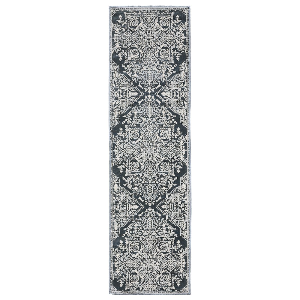 INTRIGUE Blue 2' 3 X  7' 6 Area Rug. Picture 1