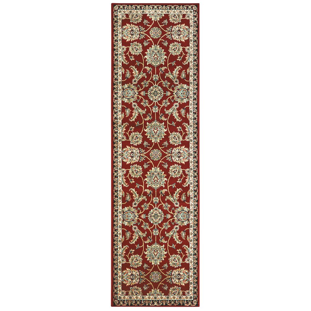 KASHAN Red 2' 3 X  7' 6 Area Rug. Picture 1