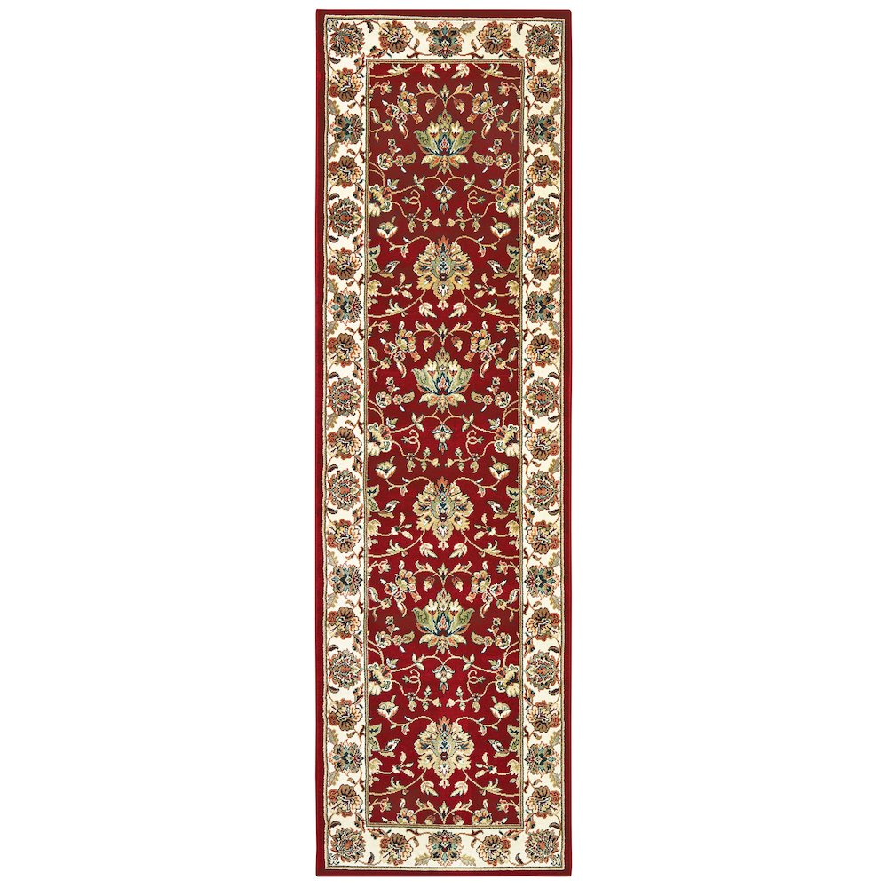 KASHAN Red 2' 3 X  7' 6 Area Rug. Picture 1