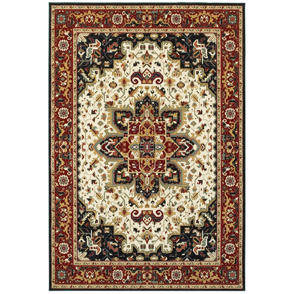 KASHAN Red 1'10 X  3' Area Rug. Picture 1