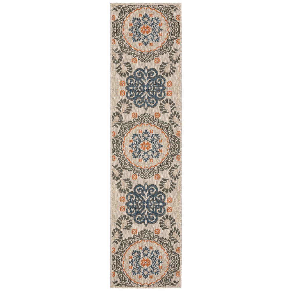 LATITUDE Grey 1'10 X  7' 6 Area Rug. Picture 1