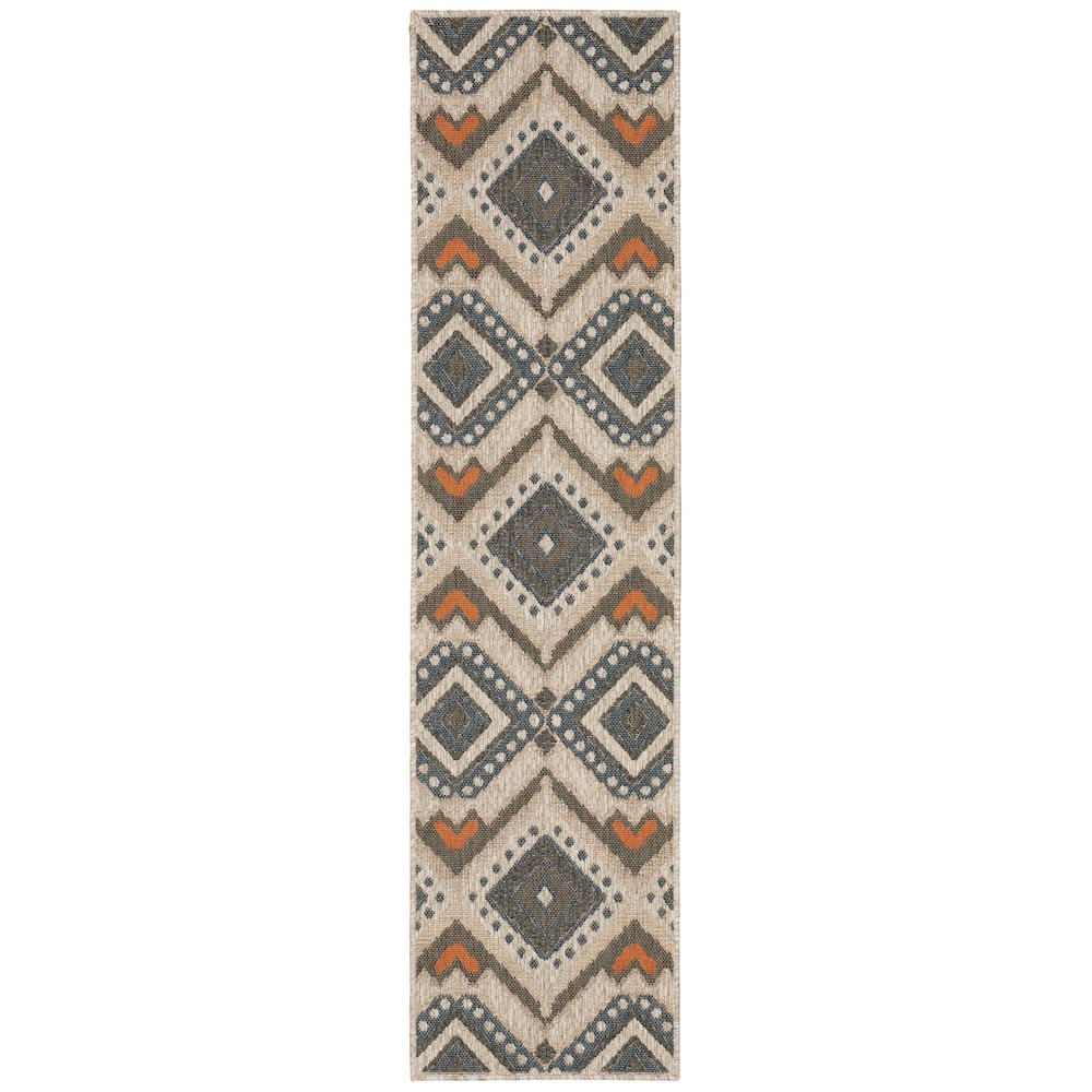 LATITUDE Grey 1'10 X  7' 6 Area Rug. Picture 1