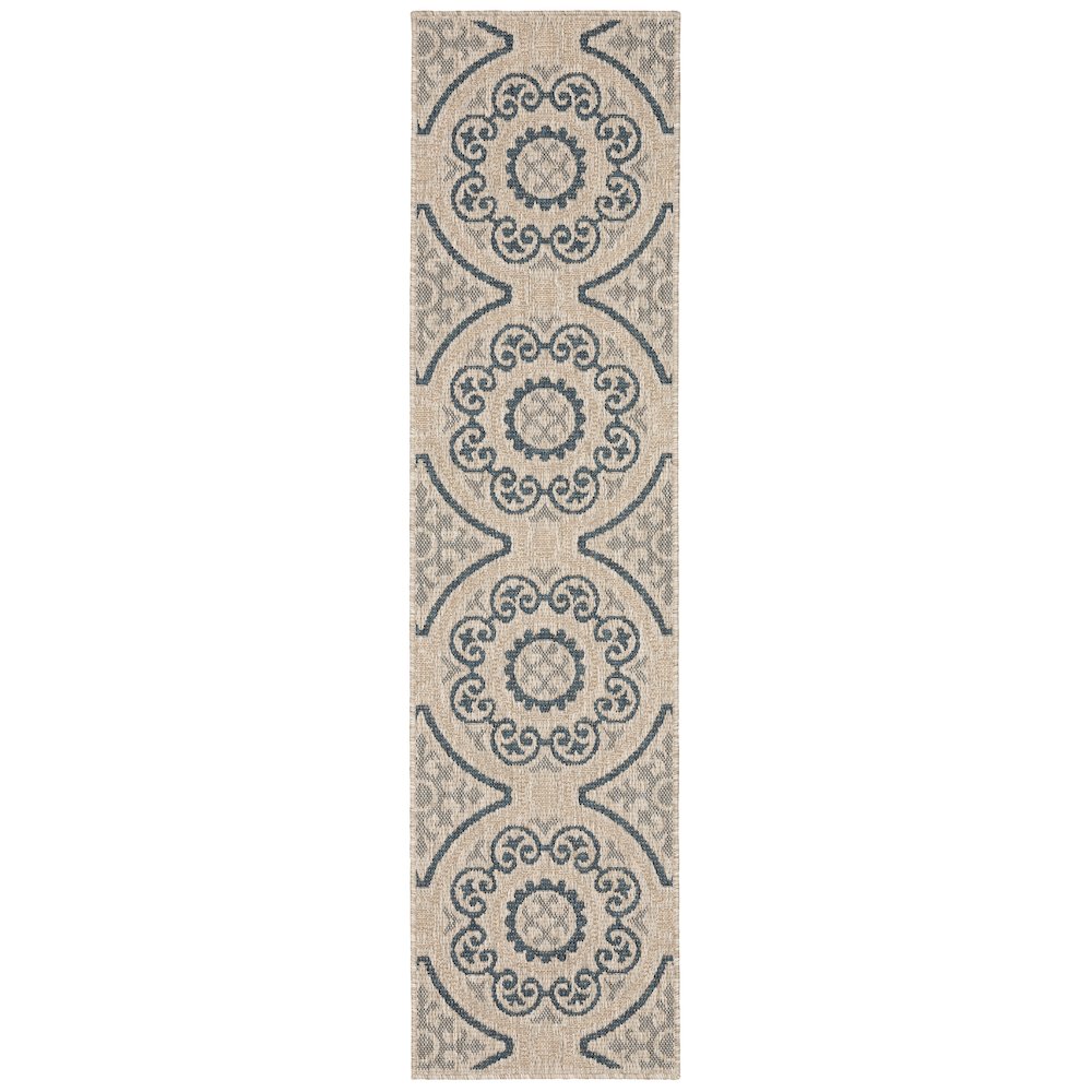 LATITUDE Grey 1'10 X  7' 6 Area Rug. Picture 1