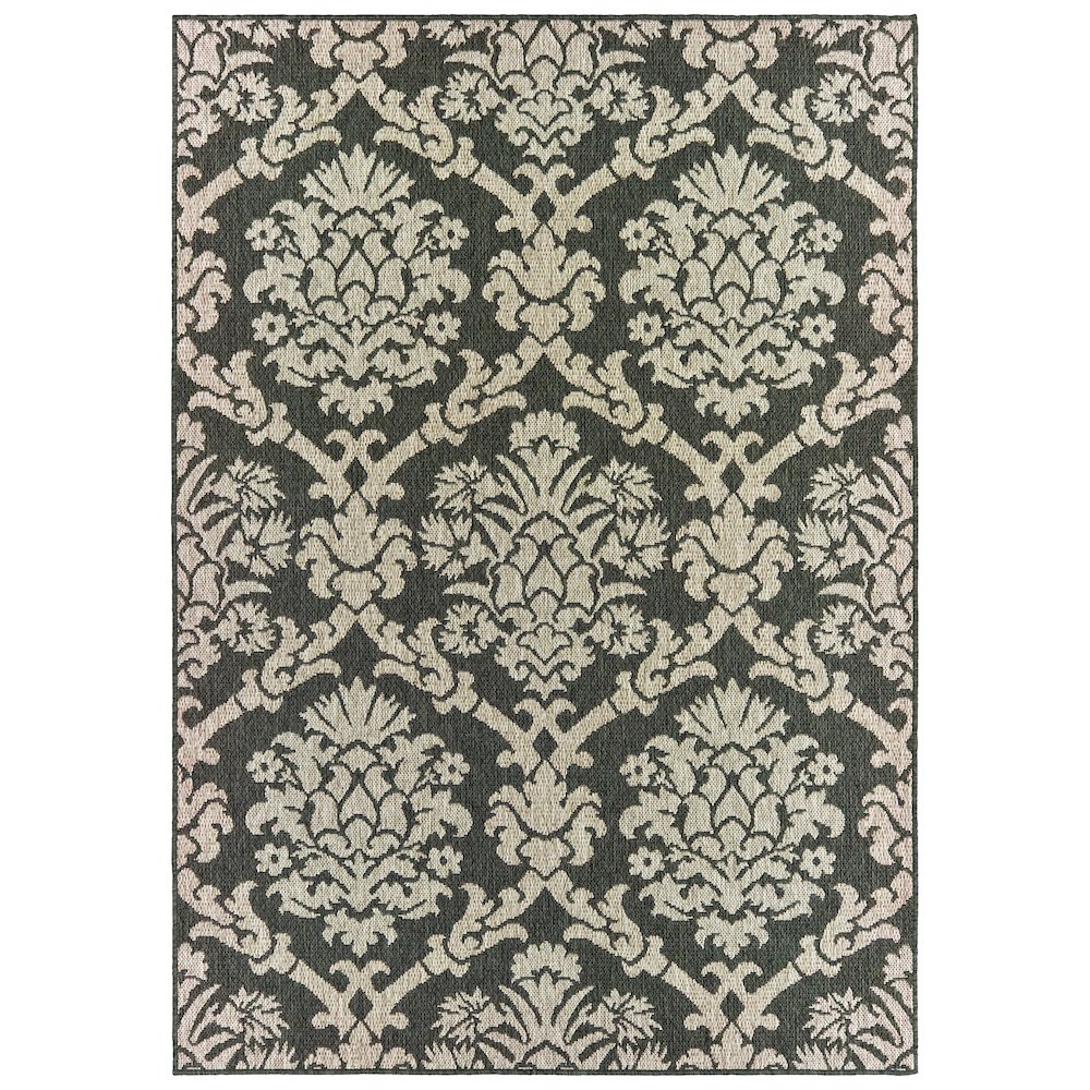 LATITUDE Grey 3' 3 X  5' Area Rug. Picture 1