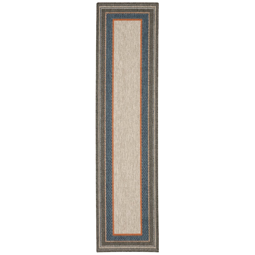 LATITUDE Grey 1'10 X  7' 6 Area Rug. Picture 1
