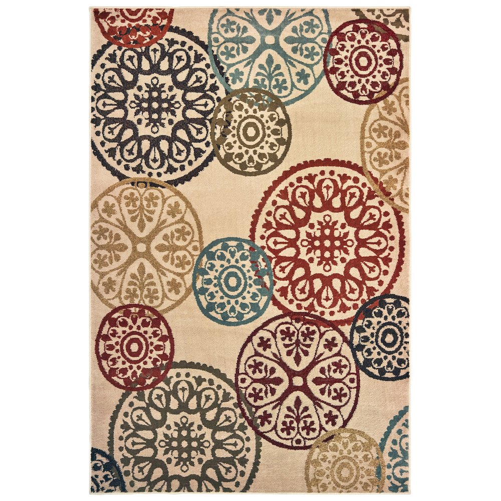 LAUREL Beige 3' 3 X  5' Area Rug. Picture 1