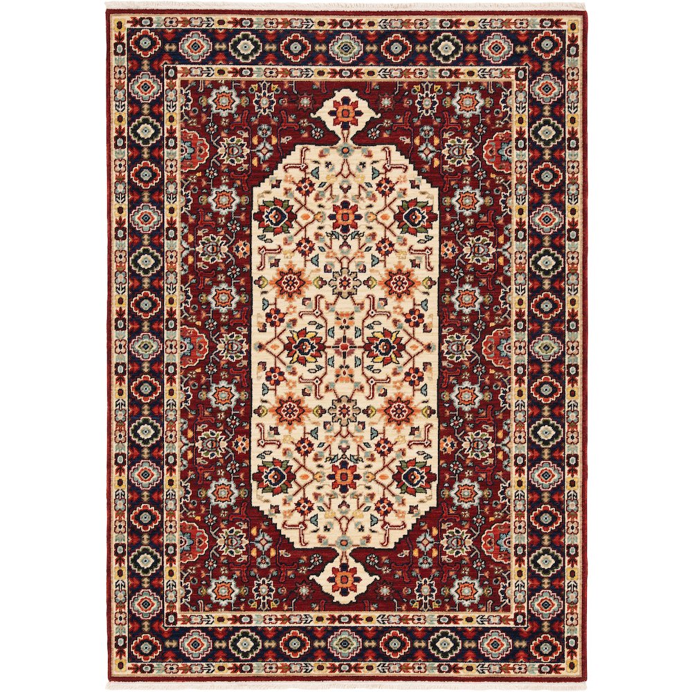 LILIHAN Red 2' X  3' Area Rug. Picture 1