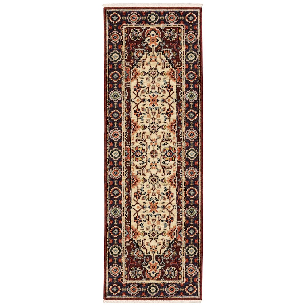 LILIHAN Red 2' X  6' Area Rug. Picture 1