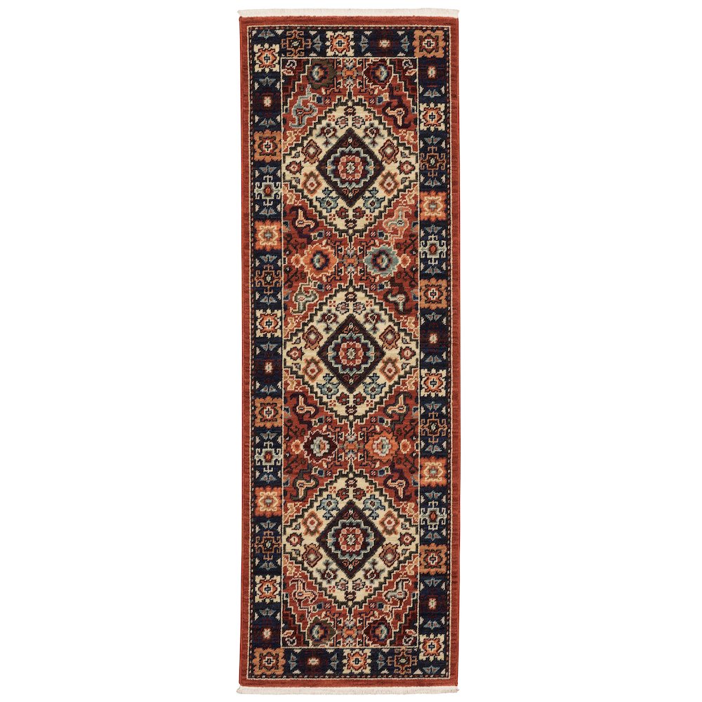 LILIHAN Red 2' 6 X 12' Area Rug. Picture 1