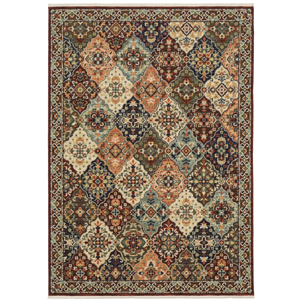 LILIHAN Red 2' X  3' Area Rug. Picture 1