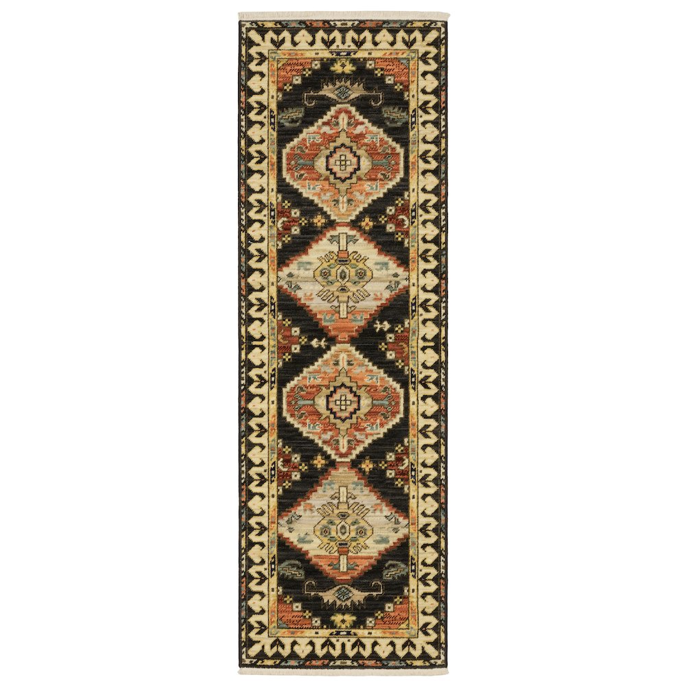 LILIHAN Navy 2' X  6' Area Rug. Picture 1
