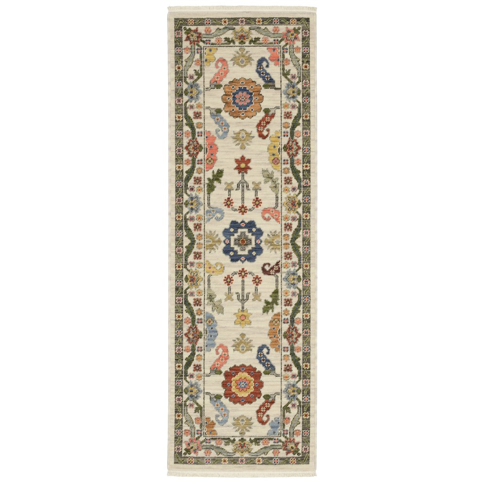 LUCCA Ivory 2' X  6' Area Rug. Picture 1