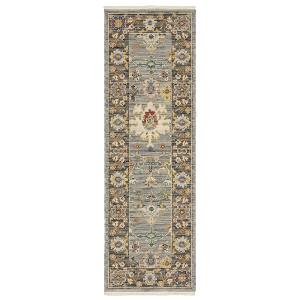 LUCCA Blue 2' X  6' Area Rug. Picture 1