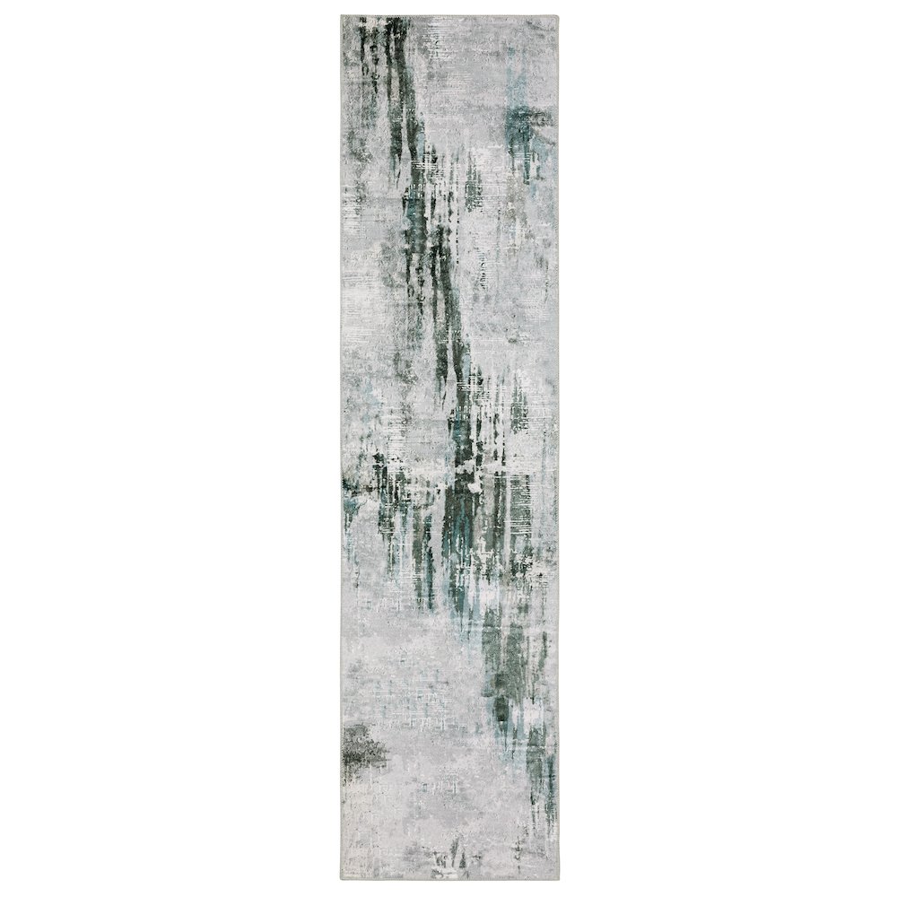 MALIBU Grey 2' X  8' Area Rug. Picture 1