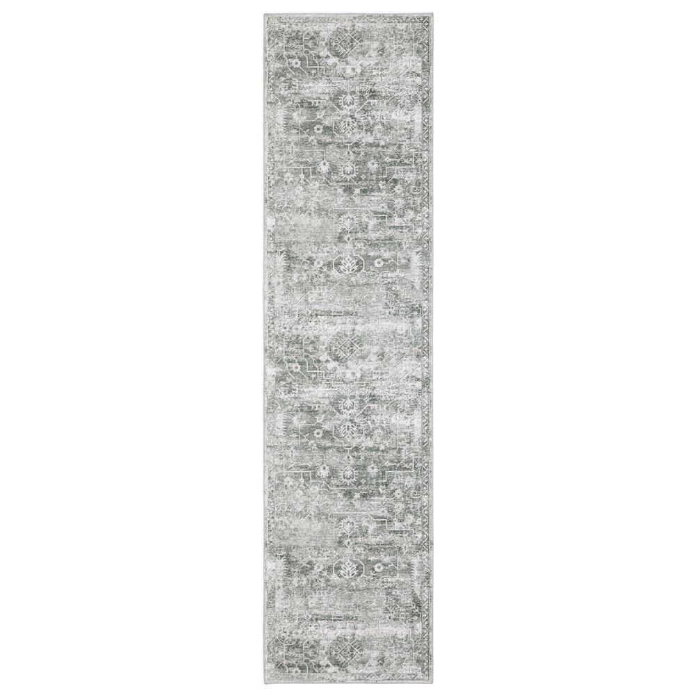 MALIBU Grey 2' X  8' Area Rug. Picture 1