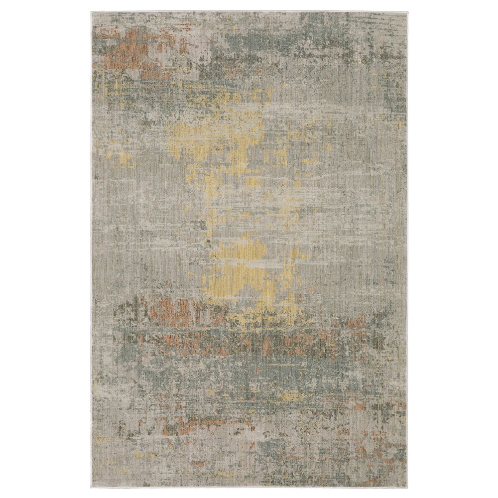 Contemporary Rug 2' 3" X  7' 6" Size in Grey/ Multi Color. Picture 1