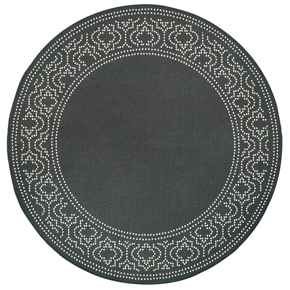 MARINA Black 7'10 Area Rug. Picture 1