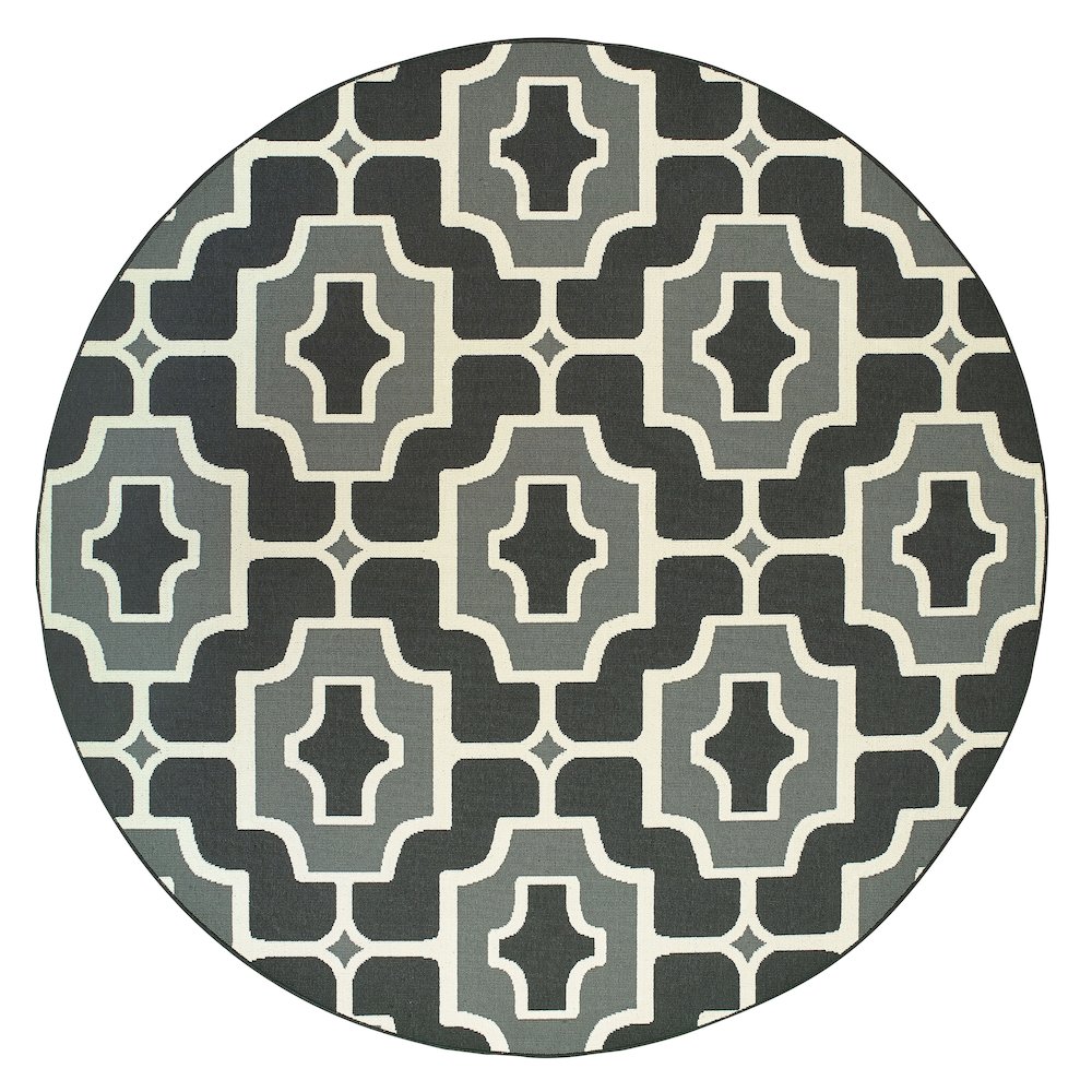 MARINA Black 7'10 Area Rug. Picture 1