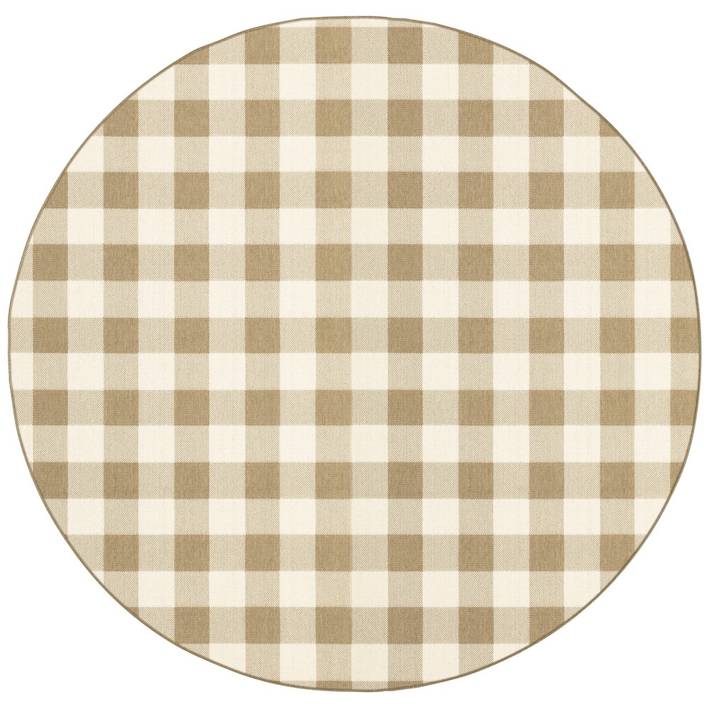 MARINA Tan 7'10 Area Rug. Picture 1