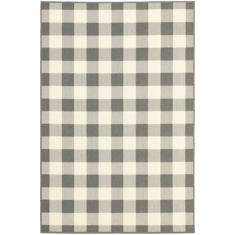 MARINA Grey 1' 9 X  3' 9 Area Rug. Picture 1