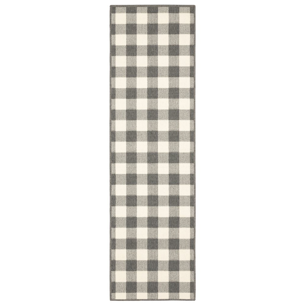 MARINA Grey 2' 3 X  7' 6 Area Rug. Picture 1