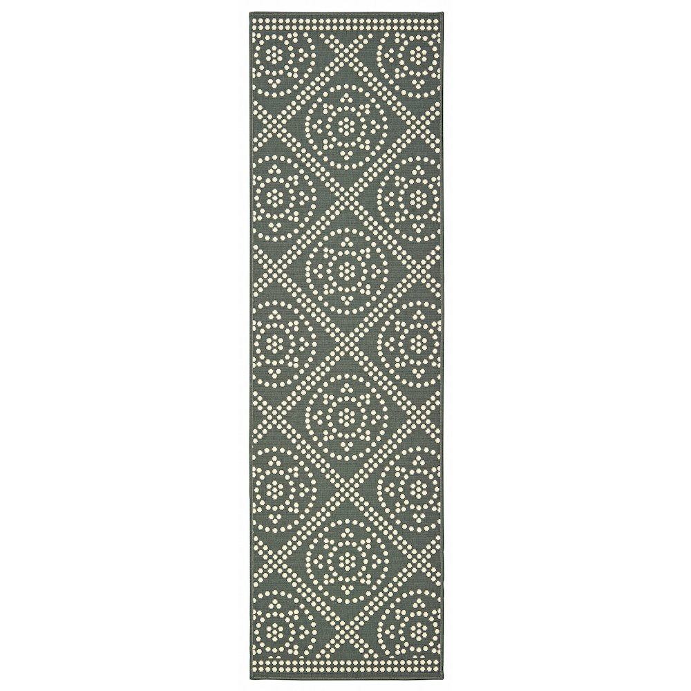 MARINA Grey 2' 3 X  7' 6 Area Rug. Picture 1