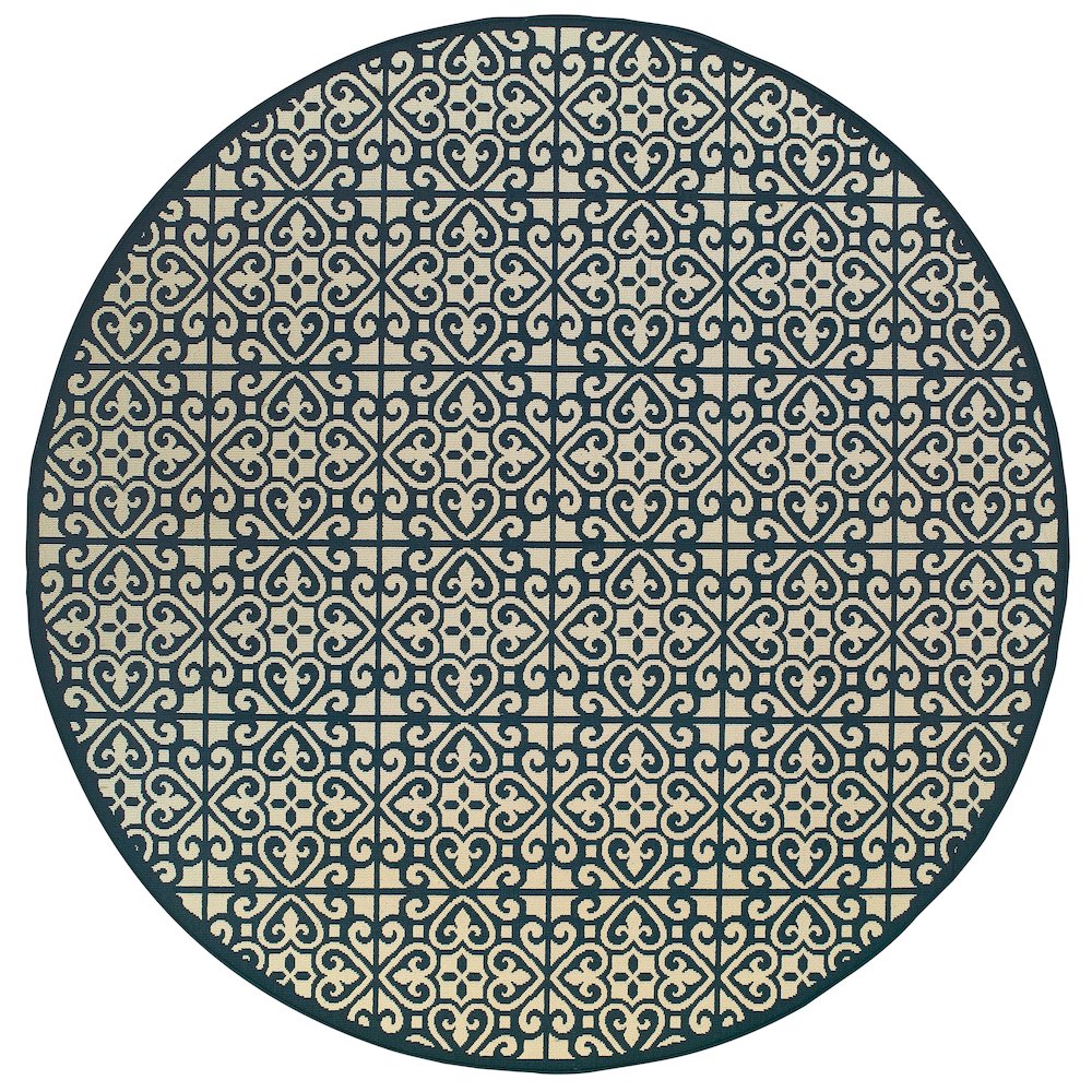MARINA Ivory 7'10 Area Rug. Picture 1