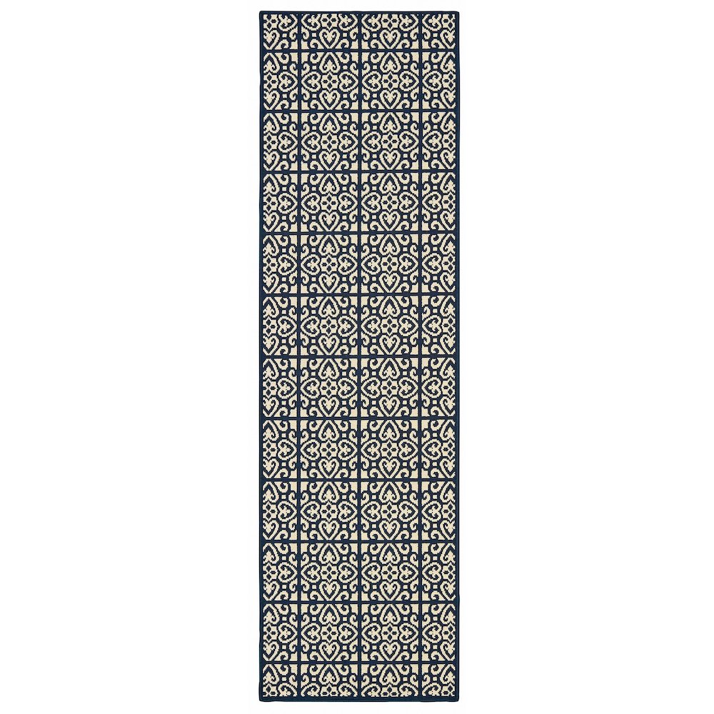 MARINA Ivory 2' 3 X  7' 6 Area Rug. Picture 1