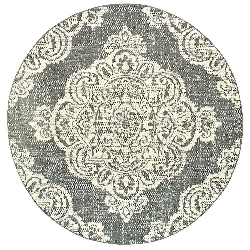 MARINA Grey 7'10 Area Rug. Picture 1
