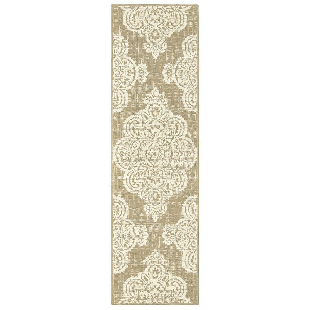 MARINA Tan 2' 3 X  7' 6 Area Rug. Picture 1