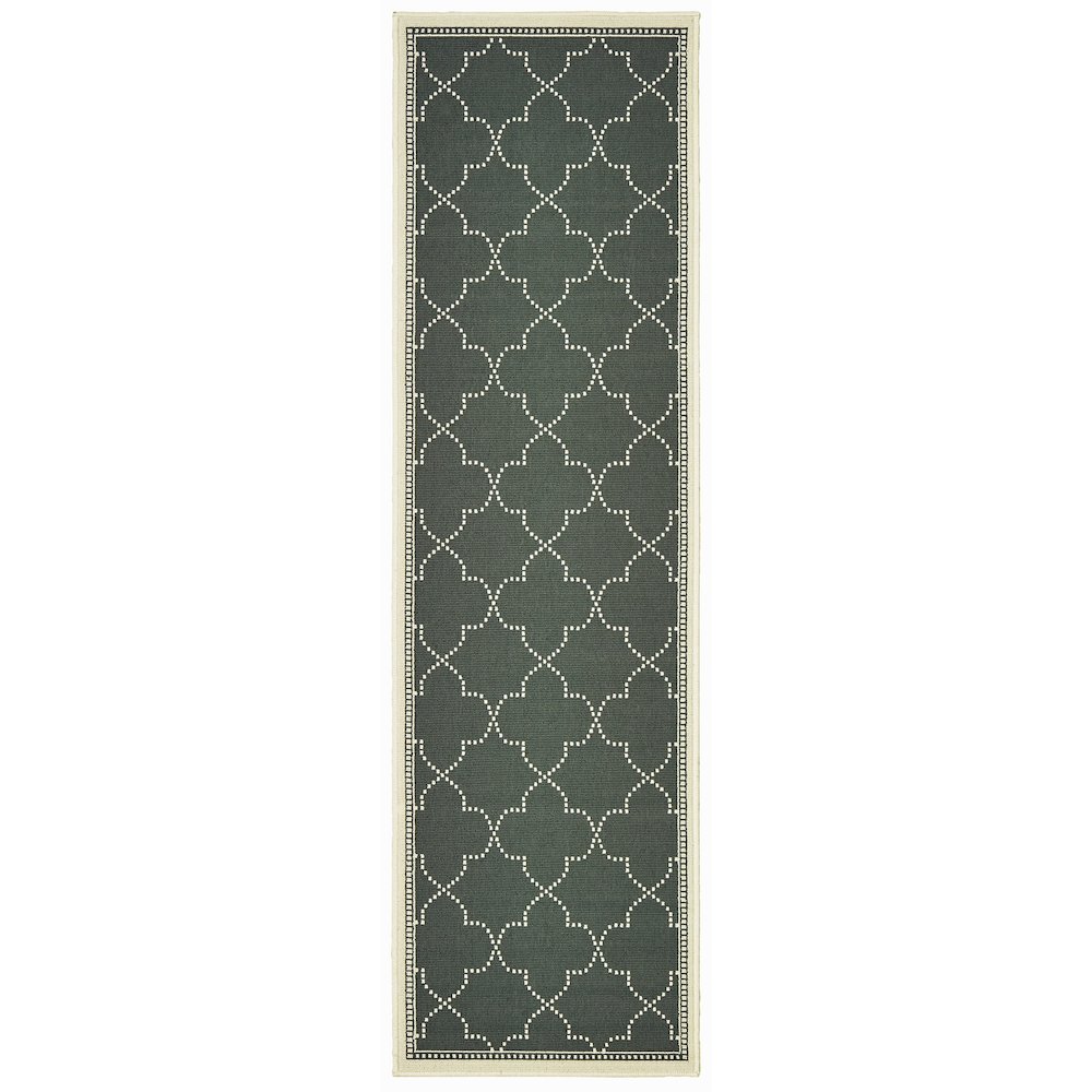 MARINA Grey 2' 3 X  7' 6 Area Rug. Picture 1