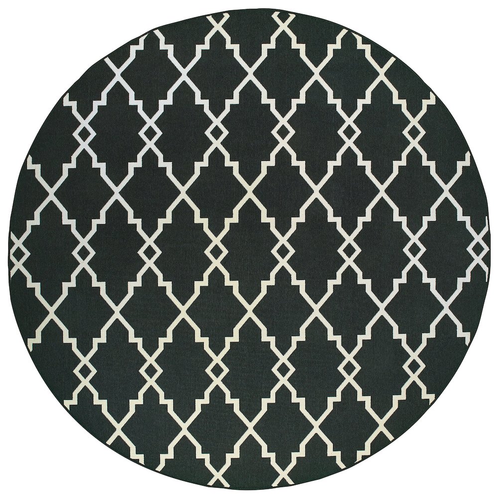 MARINA Black 7'10 Area Rug. Picture 1