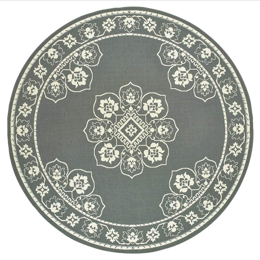 MARINA Grey 7'10 Area Rug. Picture 1